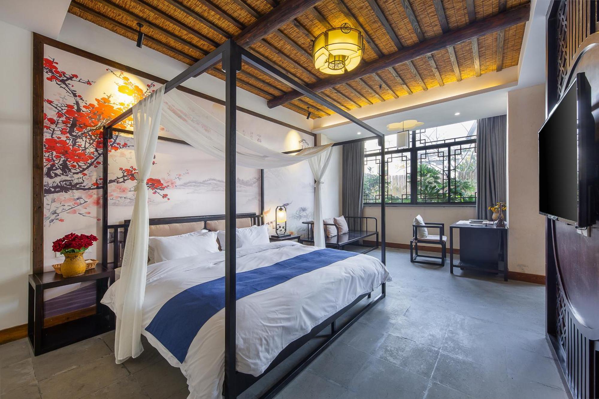 Tingjian Musu Private Soup Design Homestay - South Gate Of Wuzhen Xizha Scenic Area Tongxiang Buitenkant foto