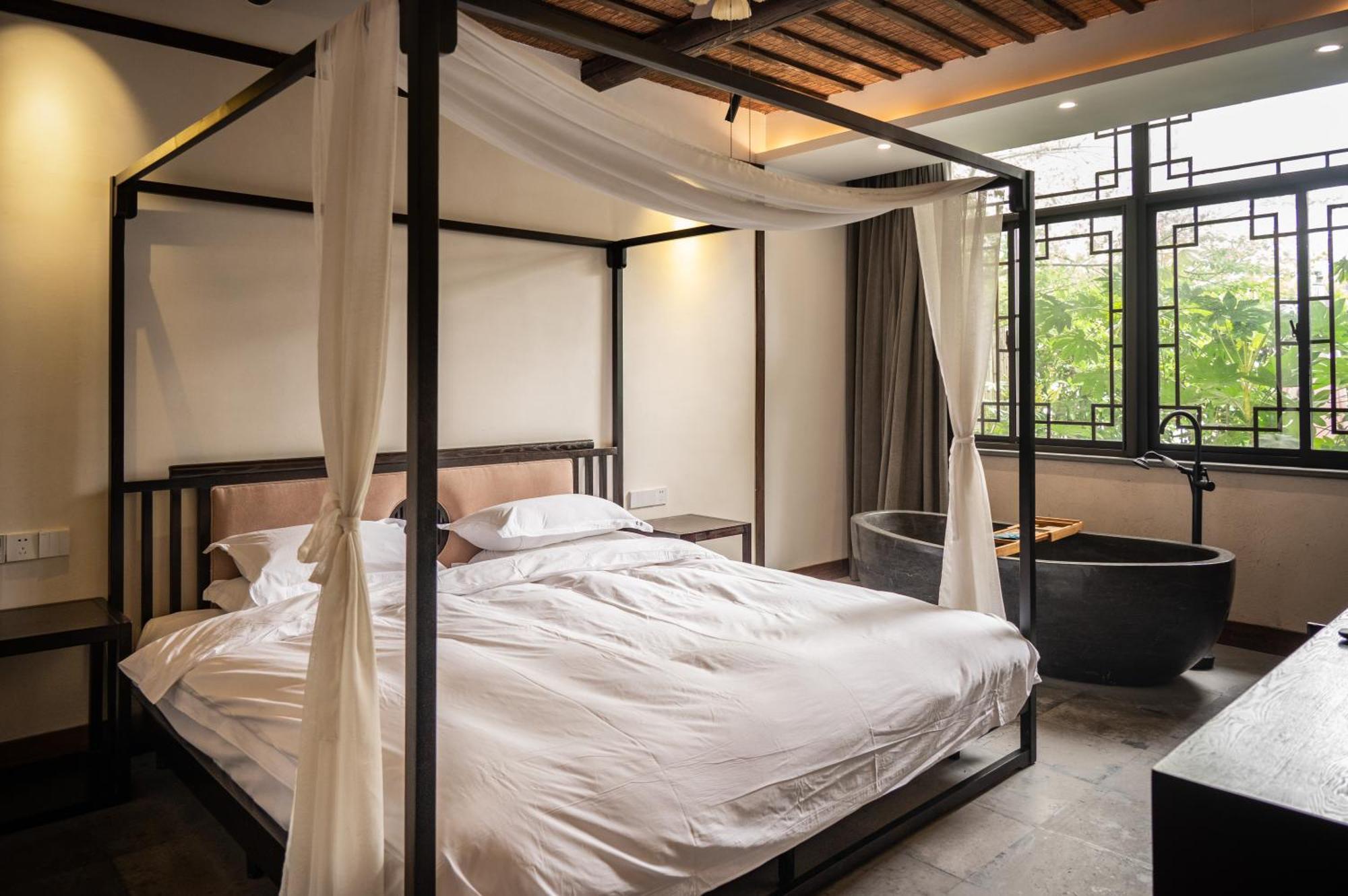 Tingjian Musu Private Soup Design Homestay - South Gate Of Wuzhen Xizha Scenic Area Tongxiang Buitenkant foto
