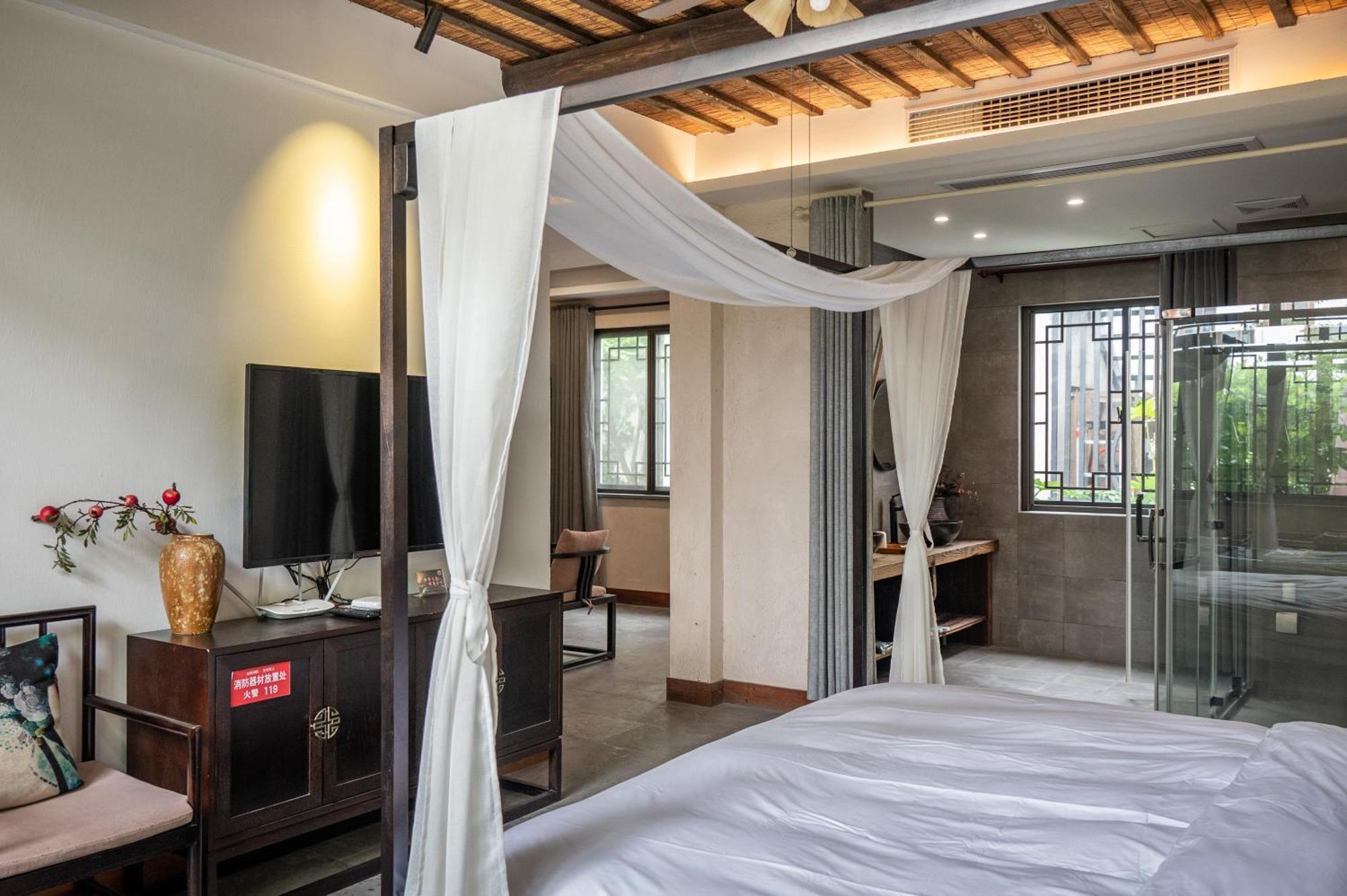 Tingjian Musu Private Soup Design Homestay - South Gate Of Wuzhen Xizha Scenic Area Tongxiang Buitenkant foto